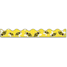 Pacon PAC 0037750 Bordette Designs Decorative Border - Bee Dazzle Desi