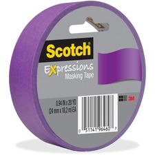 3m MMM 3437PUR Scotch Expressions Masking Tape - 20 Yd Length X 0.94 W