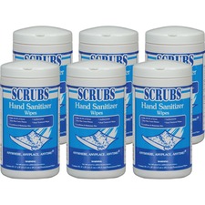 Itw ITW 90985CT Scrubs Hand Sanitizer Wipes - Blue, White - Abrasive, 