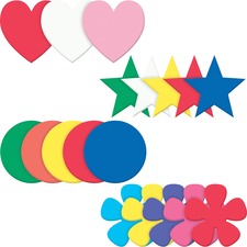 Pacon PAC AC4359 Pacon Wonderfoam Shapes Assortment Set - Durable, Str