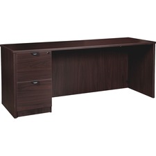 Lorell LLR PC2472LES Prominence 2.0 Espresso Laminate Left-pedestal Cr