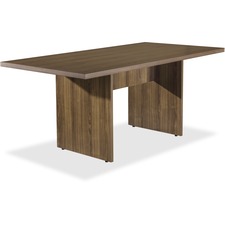 Lorell LLR 34341 Chateau Series Walnut 6' Rectangular Table - 70.9 X 3