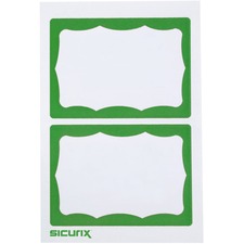 Baumgartens BAU 67646 Sicurix Self-adhesive Visitor Badge - 3 12 X 2 1