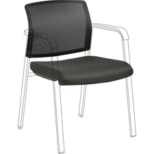 Lorell LLR 30944 Stackable Chair Mesh Backfabric Seat Kit - Black - Fa