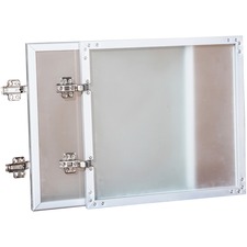 Lorell LLR 59576 Wall-mount Hutch Frosted Glass Door - 0.2 , 30door, 1