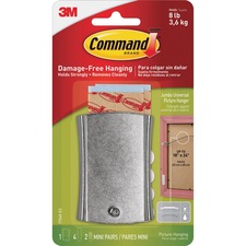 3m MMM 17048ES Command Sticky Nail Wire-backed Hanger - 8 Lb (3.63 Kg)