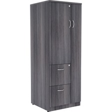 Lorell LLR 69659 Relevance Tall Storage Cabinet - 2-drawer - 23.6 X 23