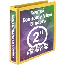 Samsill SAM 18561 Economy 2 Round-ring View Binder - 2 Binder Capacity