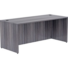 Lorell LLR 69551 Weathered Charcoal Laminate Desking Desk Shell - 72 X