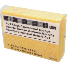 3m MMM C31CT Cellulose Sponge - 1.6 Height X 6 Width X 4.3 Depth - 24c