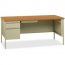 Lorell LLR 60917 Fortress Series Left-pedestal Desk - Rectangle Top - 