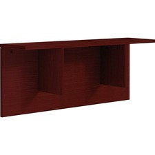 Lorell LLR PMC4814MY Prominence 2.0 Mahogany Laminate Reception Counte