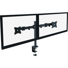 Lorell LLR 99987 Active Office Mounting Arm For Monitor - Black - 2 Di