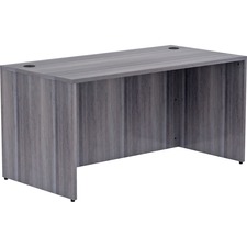 Lorell LLR 69547 Weathered Charcoal Laminate Desking Desk Shell - 60 X