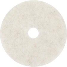 3m MMM 18213 Natural Blend 3300 White Floor Pad - 5carton - Round X 24