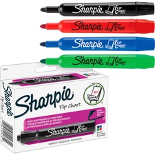 Newell SAN 22474 Sharpie Flip Chart Markers - Bullet Marker Point Styl