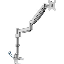 Lorell LLR 99802 Mounting Arm For Monitor - Gray - Yes - 1 Display(s) 