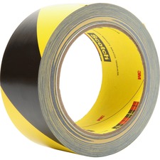 3m MMM 57022 Diagonal Stripe Safety Tape - 36 Yd Length X 2 Width - Vi