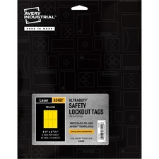 Avery AVE 62402 Averyreg; Ultraduty Lock Out Tag Out Hang Tags - 2.92 