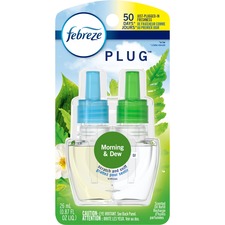 Procter PGC 74902CT Febreze Plug Morning  Dew Refills - Oil - 0.9 Fl O