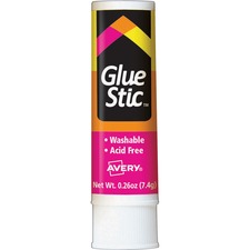 Avery AVE 00166 Averyreg; Permanent Glue Stic - 0.26 Oz - 1 Each - Whi