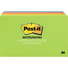 3m MMM 6555UC Post-itreg; Notes Notepads - Jaipur Color Collection - 5