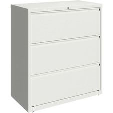 Lorell LLR 00030 36 White Lateral File - 3-drawer - 36 X 18.6 X 40.3 -