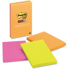 3m 660-3SSUC Post-itreg; Super Sticky Notes - Rio De Janeiro Color Col