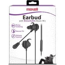 Maxell MAX 199616 Stereo Earbuds - Stereo - Mini-phone (3.5mm) - Wired