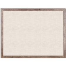 U UBR 4894U0001 Linen Bulletin Board, 48 X 36 , Rustic Mdf Frame - 0.7