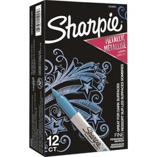 Newell SAN 2029665 Sharpie Metallic Permanent Markers - Precision Fine