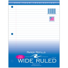 Roaring ROA 20050 Roaring Spring Wide Ruled Loose Leaf Filler Paper - 