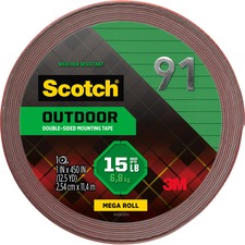 3m MMM 411H Scotch-mount Outdoor Mounting Tape - 5 Ft Length X 1 Width