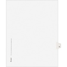 Avery 01043 Pre-printed Index Dividers