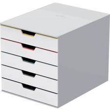 Durable DBL 762527 Durable Varicolor Mix 5 Drawer Desktop Storage Box,