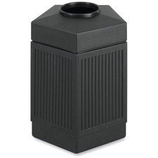 Safco SAF 9486BL Safco Indooroutdoor Pentagon Shape Receptacle - 45 Ga