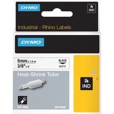 Newell DYM 18053 Rhino Heat Shrink Tube Label - 38 Width - Rectangle -