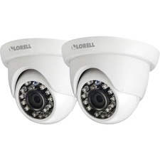 Lorell LLR 00223 5 Megapixel Hd Surveillance Camera - 2 Pack - Dome - 