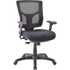 Lorell LLR 62008 Conjure Swiveltilt Task Chair - Fabric Seat - Mid Bac