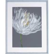 Lorell LLR 04478 White Flower Design Framed Abstract Art - 27.50 X 35.