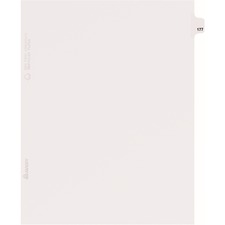 Avery AVE 82393 Averyreg; Side Tab Individual Legal Dividers - 25 X Di