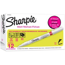 Newell SAN 2107616 Sharpie Oil-based Paint Markers - Fine Marker Point