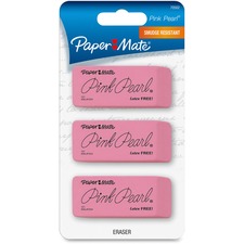 Newell PAP 70502 Paper Mate Pink Pearl Eraser - Pink - Rubber - 3  Pac