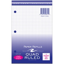 Roaring ROA20815 Roaring Spring 5x5 Graph Ruled Loose Leaf Filler Pape