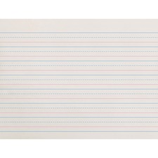 Pacon PAC ZP2611 Zaner-bloser Dotted Midline Newsprint Paper - 500 She