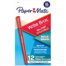 Newell PAP 2124521 Paper Mate Write Bros. 1.2mm Ballpoint Pen - Bold P