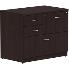 Lorell LLR 18273 2-box1-file Espresso 4-drawer Lateral File - 35.5 X 2