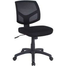 Lorell LLR 84876 Mesh Back Task Chair - Fabric Seat - Mesh Back - 5-st