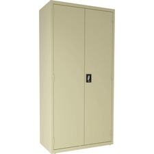 Lorell LLR 00017 4-shelf Steel Janitorial Cabinet - 36 X 18 X 72 - 4 X