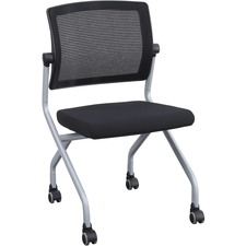 Lorell LLR 49541 Armless Mesh Back Training Chair - Plywood, Foam, Fab